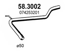 ASSO Kipufogócső 58.3002_ASSO