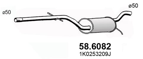 ASSO Kipufogódob, középső 58.6082_ASSO