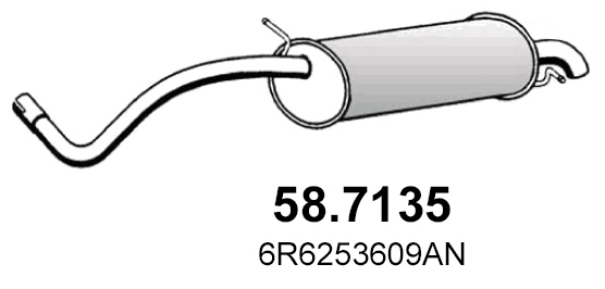 ASSO Kipufogódob, hátsó 58.7135_ASSO