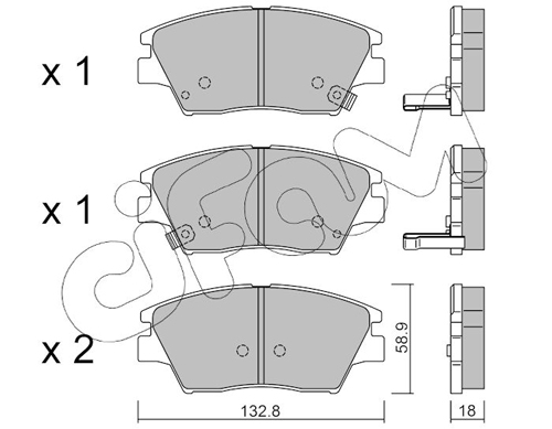 CIFAM Első fékbetét 822-1098-0_CIF