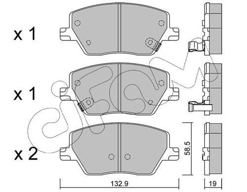 CIFAM Első fékbetét 822-1103-0_CIF