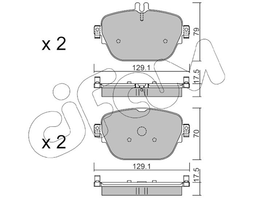 CIFAM Hátsó fékbetét 822-1138-0_CIF
