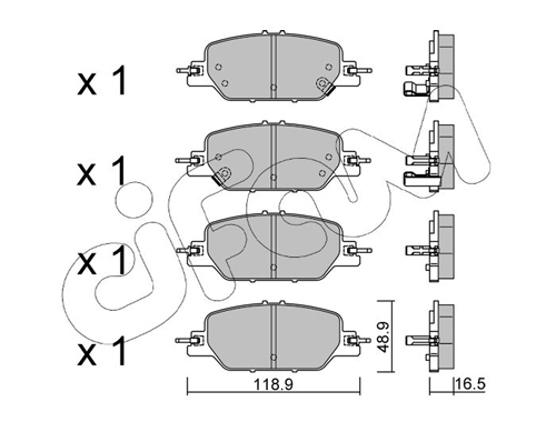 CIFAM Fékbetét, mind 822-1154-0_CIF