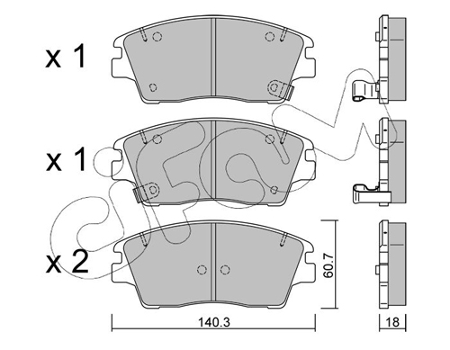 CIFAM Fékbetét, mind 822-1164-0_CIF