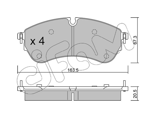 CIFAM Fékbetét, mind 822-1173-0_CIF