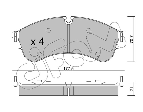 CIFAM Fékbetét, mind 822-1174-0_CIF