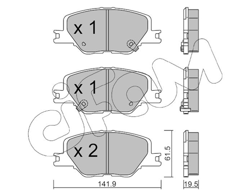 CIFAM Fékbetét, mind 822-1177-0_CIF