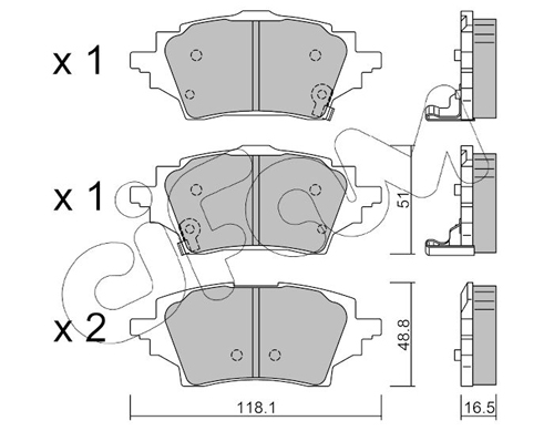 CIFAM Fékbetét, mind 822-1228-0_CIF