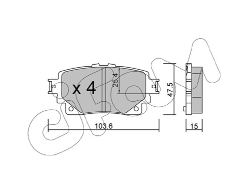 CIFAM Fékbetét, mind 822-1229-0_CIF