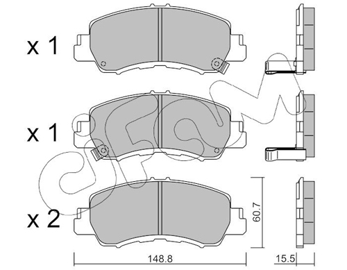 CIFAM Fékbetét, mind 822-1239-0_CIF