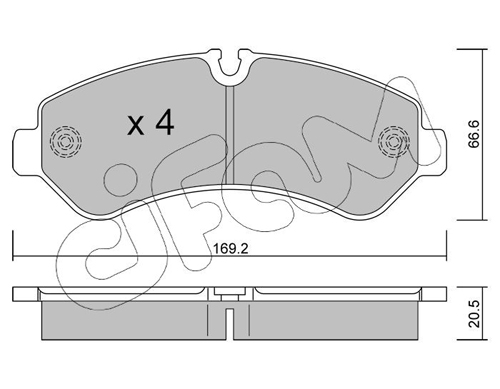 CIFAM Fékbetét, mind 822-1276-0_CIF