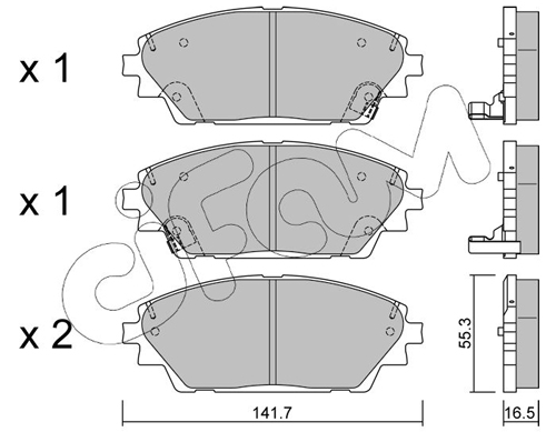 CIFAM Első fékbetét 822-992-0_CIF