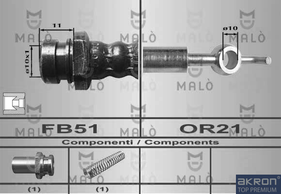 MALO Gumifékcső 80389_MAL