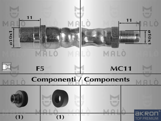 MALO 8068_MAL Gumifékcső