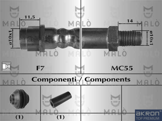 MALO Gumifékcső 80998_MAL