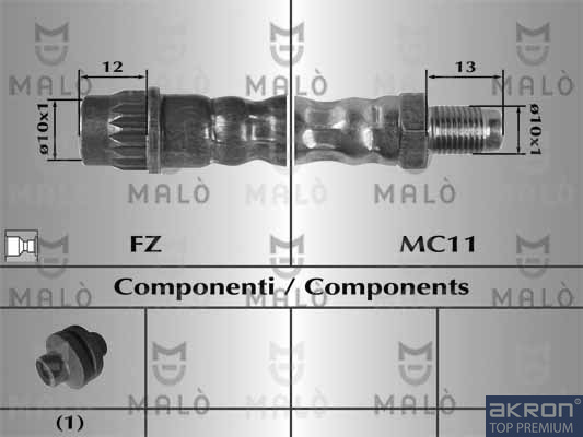 MALO Gumifékcső 81004_MAL