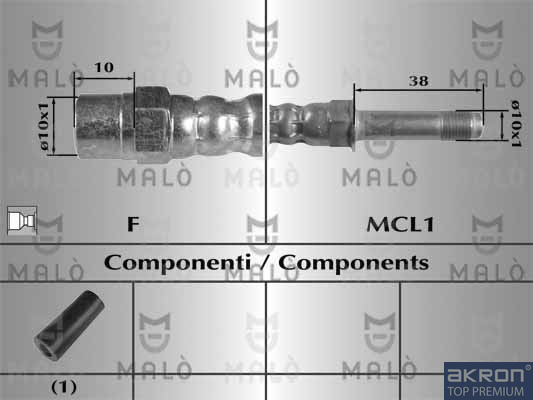 MALO Gumifékcső 81029_MAL