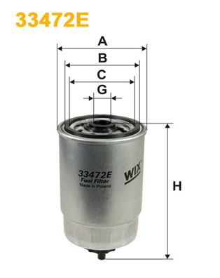 WIX FILTERS Üzemanyagszűrő 33472E_WIX