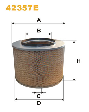 WIX FILTERS Levegőszűrő 42357E_WIX