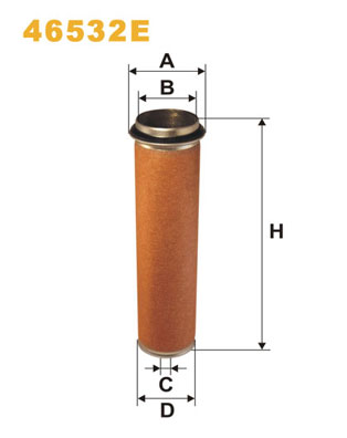 WIX FILTERS Levegőszűrő, másodlagos 46532E_WIX