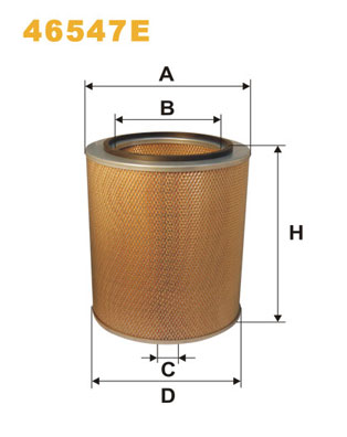 WIX FILTERS Levegőszűrő 46547E_WIX