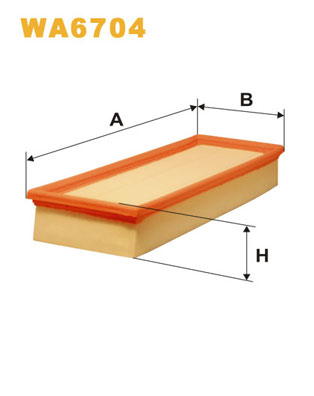 WIX FILTERS Levegőszűrő WA6704_WIX