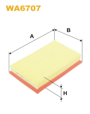 WIX FILTERS Levegőszűrő WA6707_WIX