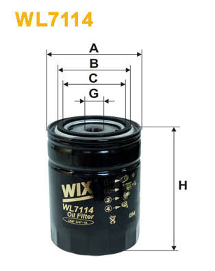 WIX FILTERS Olajszűrő WL7114_WIX