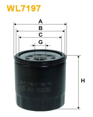 WIX FILTERS Olajszűrő WL7197_WIX