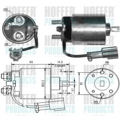 HOFFER 46023_HOF mágneskapcsoló, önindító