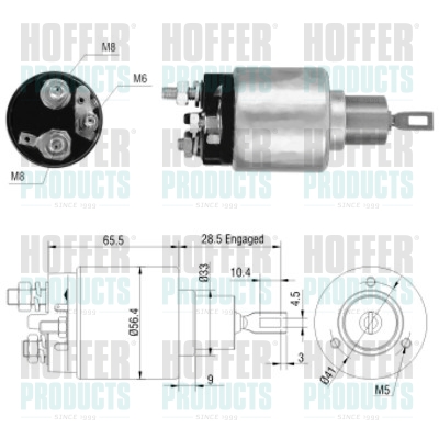 HOFFER 46031_HOF mágneskapcsoló, önindító