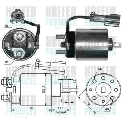 HOFFER 46090_HOF mágneskapcsoló, önindító