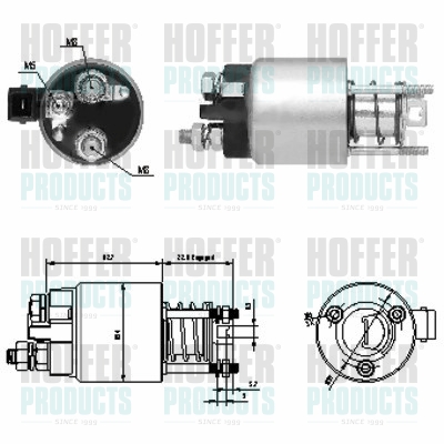 HOFFER mágneskapcsoló, önindító 46136_HOF