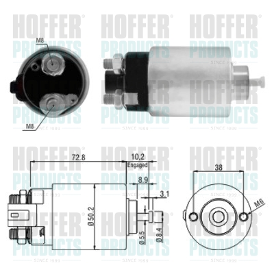 HOFFER mágneskapcsoló, önindító 46156_HOF