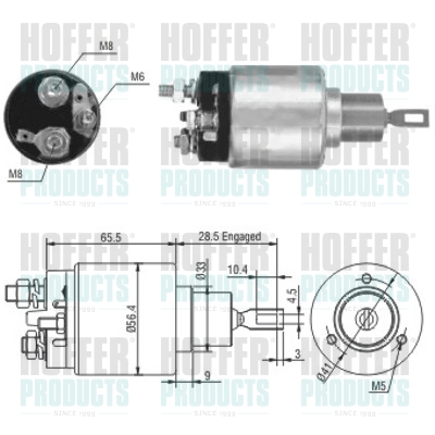 HOFFER mágneskapcsoló, önindító 46164_HOF