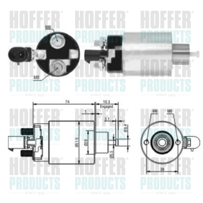 HOFFER mágneskapcsoló, önindító 46171_HOF