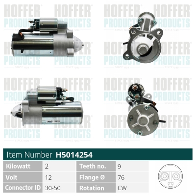 HOFFER Önindító H5014254_HOF