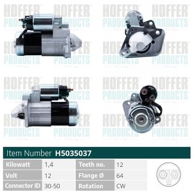 HOFFER Önindító H5035037_HOF