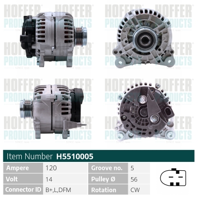 HOFFER Generátor H5510005_HOF