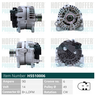 HOFFER Generátor H5510006_HOF