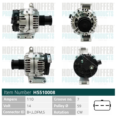 HOFFER Generátor H5510008_HOF