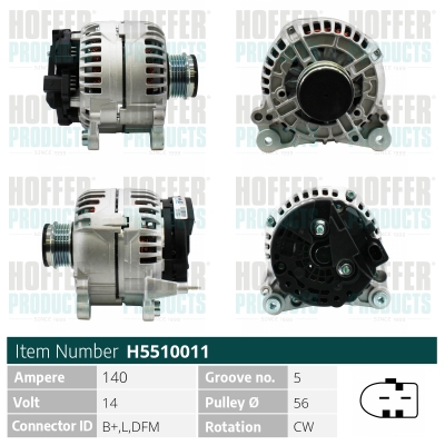 HOFFER Generátor H5510011_HOF