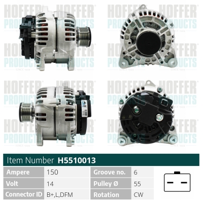 HOFFER Generátor H5510013_HOF