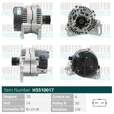 HOFFER Generátor H5510017_HOF