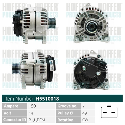 HOFFER Generátor H5510018_HOF