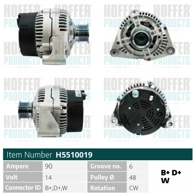 HOFFER Generátor H5510019_HOF