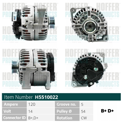 HOFFER Generátor H5510022_HOF