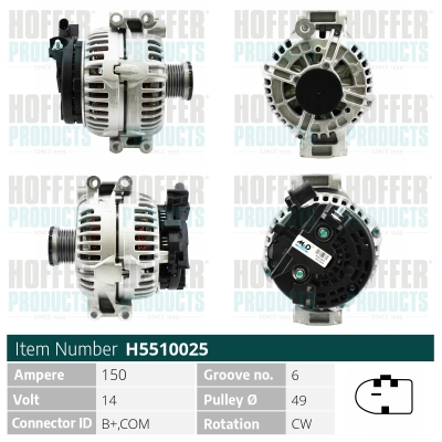 HOFFER Generátor H5510025_HOF