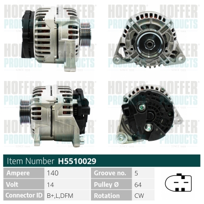 HOFFER Generátor H5510029_HOF