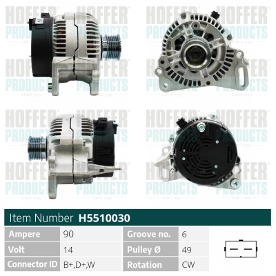 HOFFER Generátor H5510030_HOF